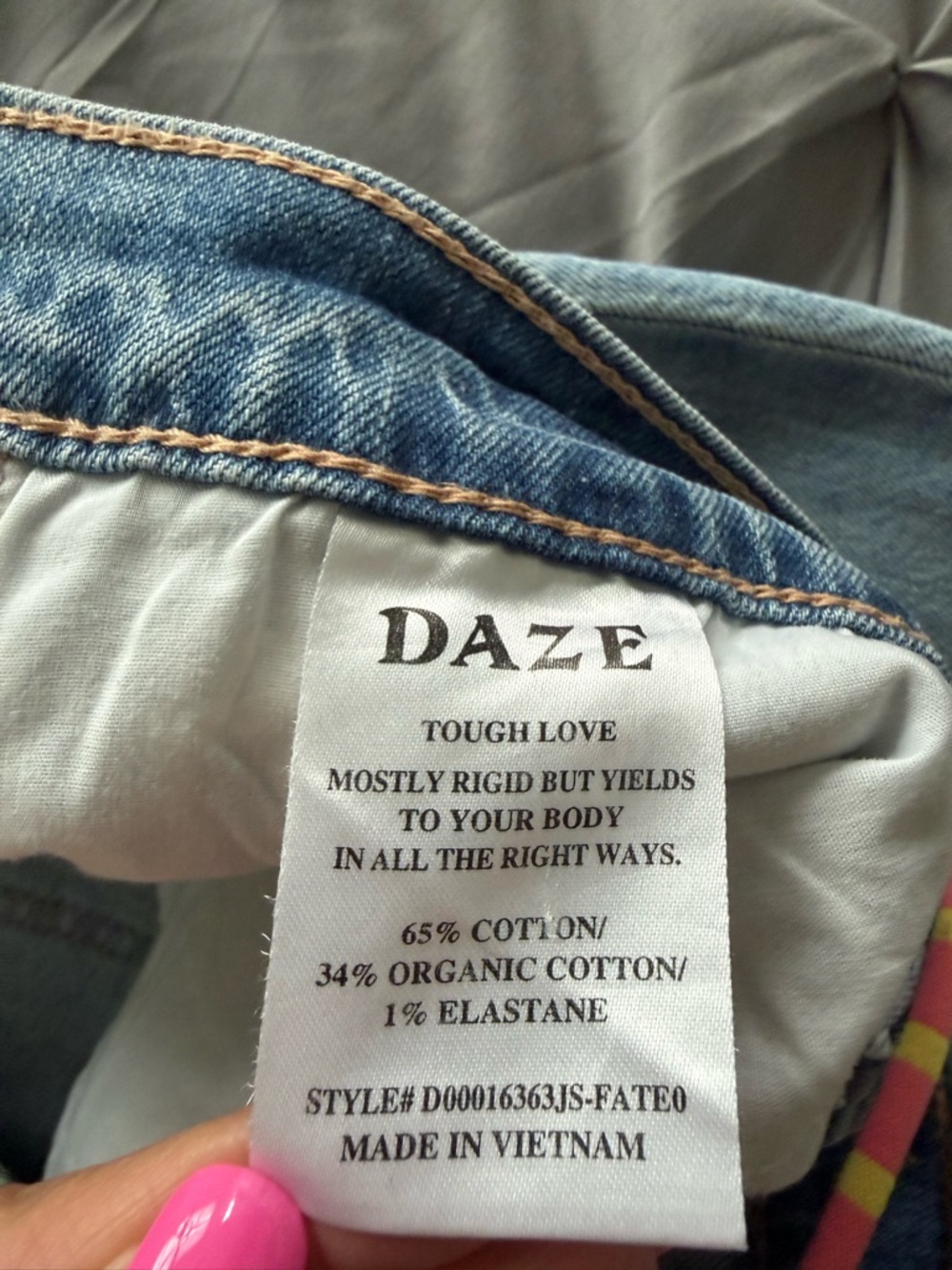 DAZE High-Rise Light Blue Wide-Leg Cuffed Jeans - Picture 6 of 6